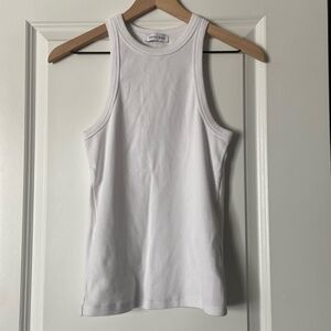 ANINE BING WHITE TANK SIZE MEDIUM
